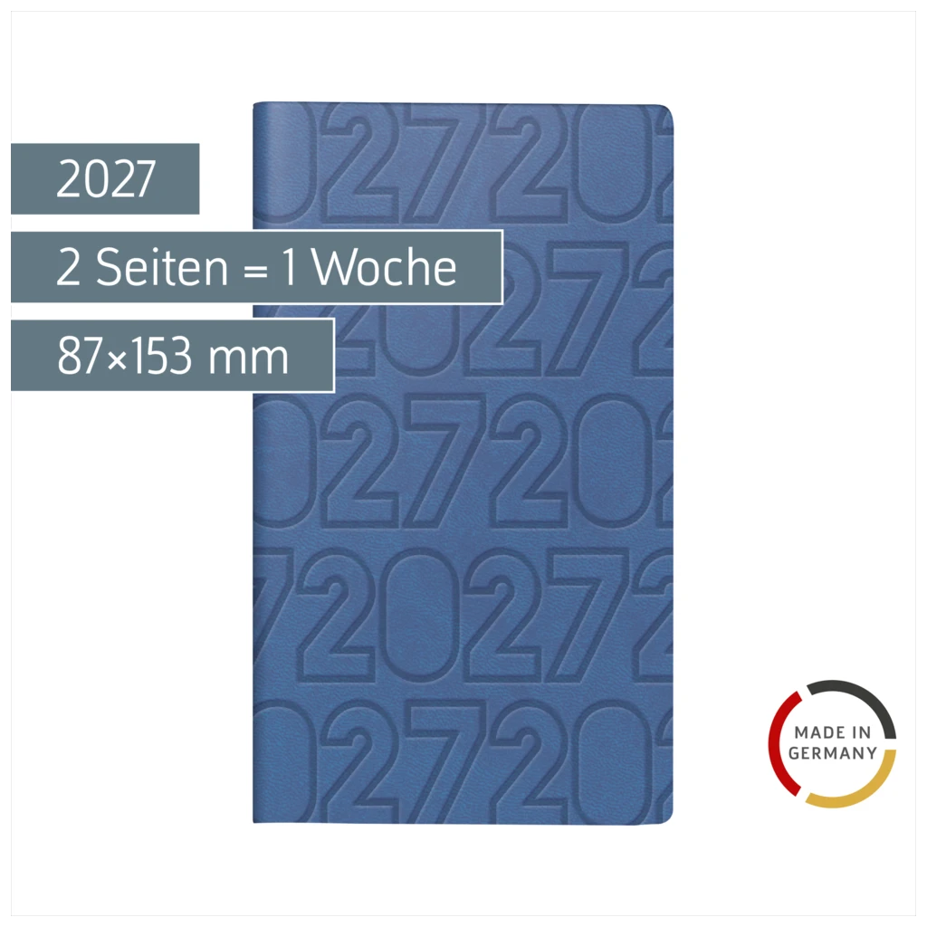 Taschenkalender Design Line Mod. Taschenplaner int. 2027 „Endless“ | A6, Kunstleder
