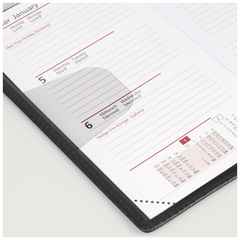 Taschenkalender Mod. Taschenplaner int. 2027 | A6, Kunststoff, schwarz