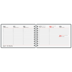 Taschenkalender Colour Line Mod. Septimus 2027 | A6 quer, Papier, grün