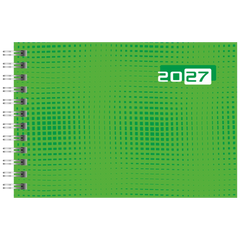 Taschenkalender Colour Line Mod. Septimus 2027 | A6 quer, Papier, grün