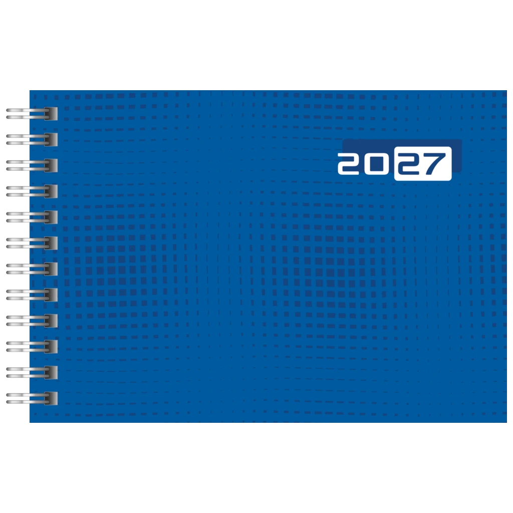Taschenkalender Colour Line Mod. Septimus 2027 | A6 quer, Papier, blau