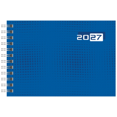 Taschenkalender Colour Line Mod. Septimus 2027 | A6 quer, Papier, blau