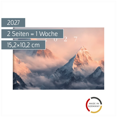 Taschenkalender Design Line Mod. Septimus 2027 „Mountain“ | A6 quer, Papier