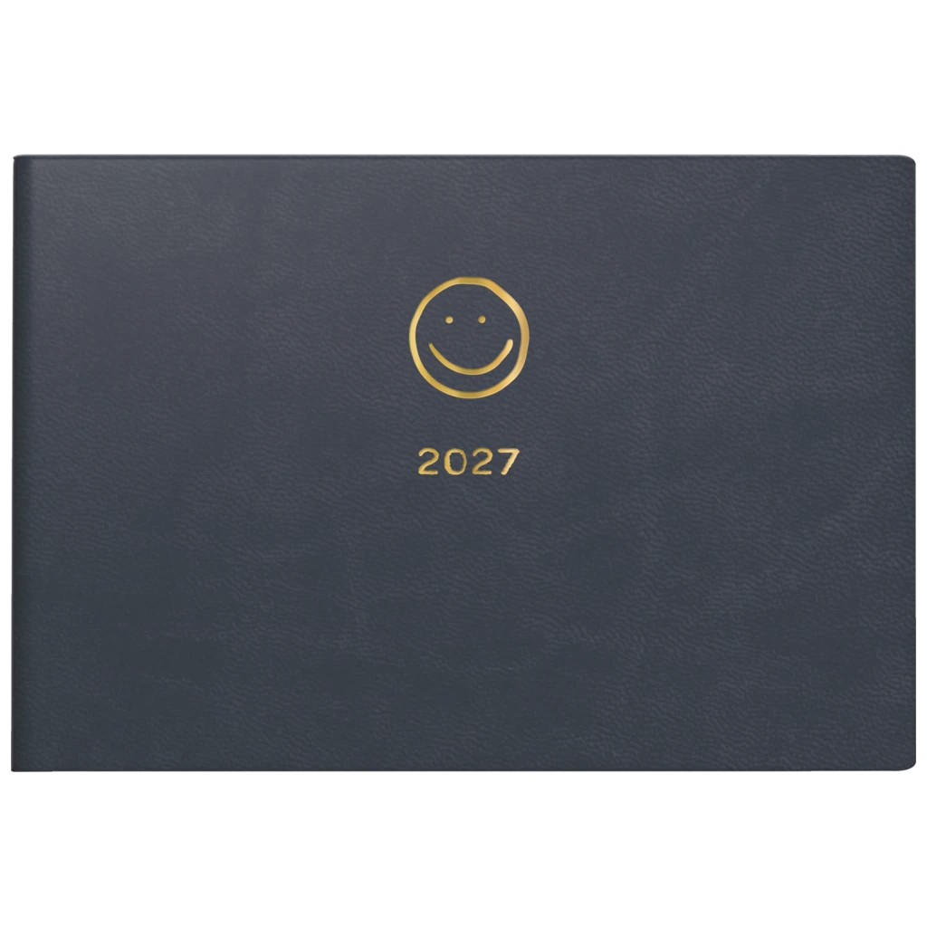 Taschenkalender Design Line Mod. Septimus 2027 „Smile“ | A6 quer, Kunstleder