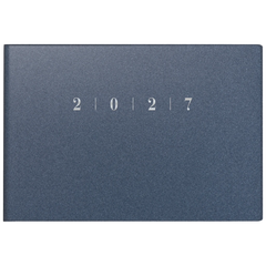 Taschenkalender Mod. Septimus 2027 | A6 quer, Kunststoff, blau
