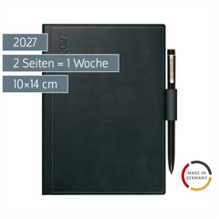 Taschenkalender Mod. perfect/Technik I 2027 | A6, Kunststoff, schwarz
