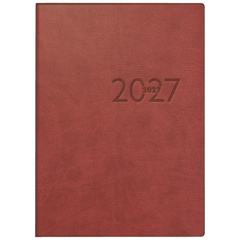 Taschenkalender Mod. perfect/Technik I 2027 | A6, Kunstleder, bordeaux
