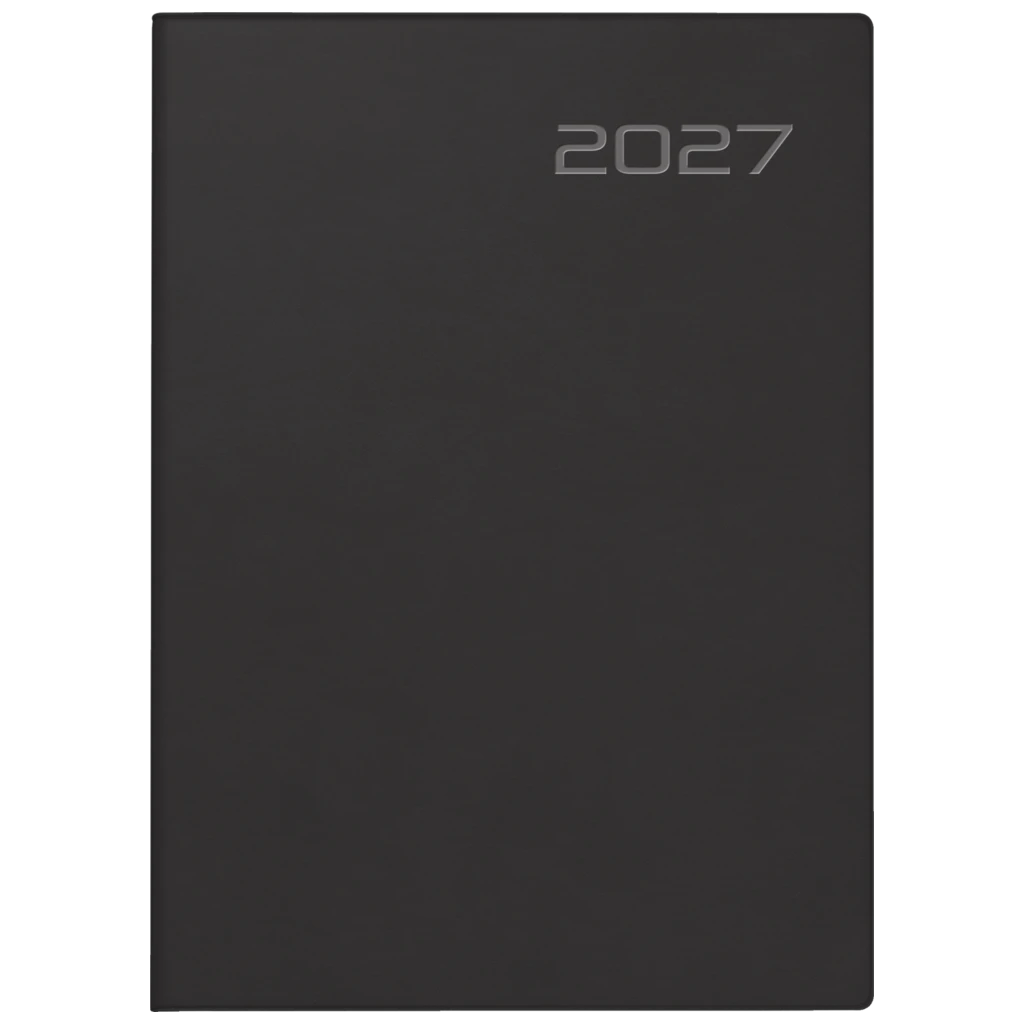 Taschenkalender Mod. Technik III 2027 | A6, Kunststoff, schwarz
