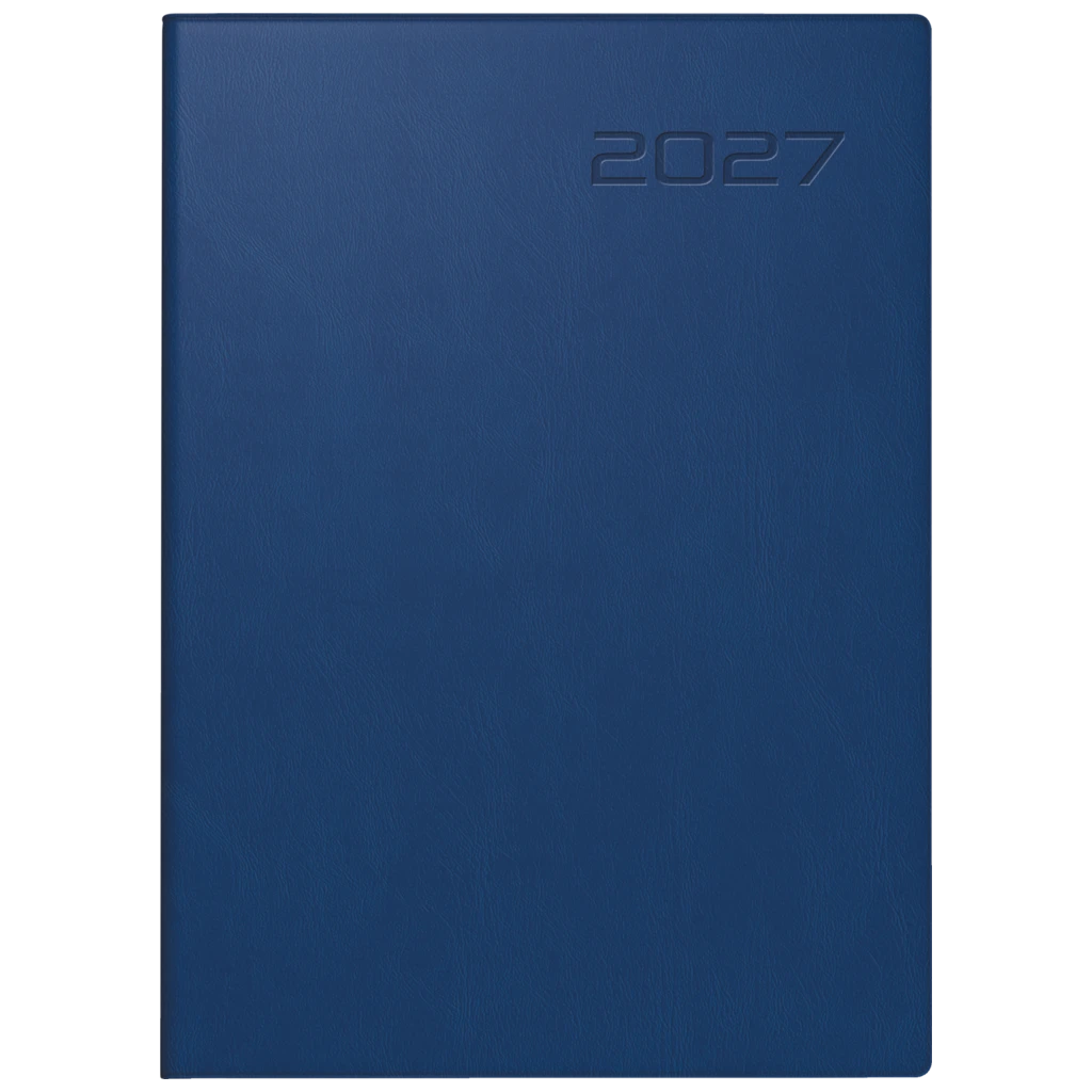 Taschenkalender Mod. Technik III 2027 | A6, Kunstleder, dunkelblau