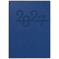 Taschenkalender Mod. Technik III 2027 | A6, Kunstleder, blau