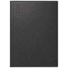 Taschenkalender Mod. Technik III 2027 | A6, Leder, schwarz
