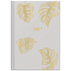 Taschenkalender Design Line Mod. Technik III 2027 „Monstera“ | A6, Papier