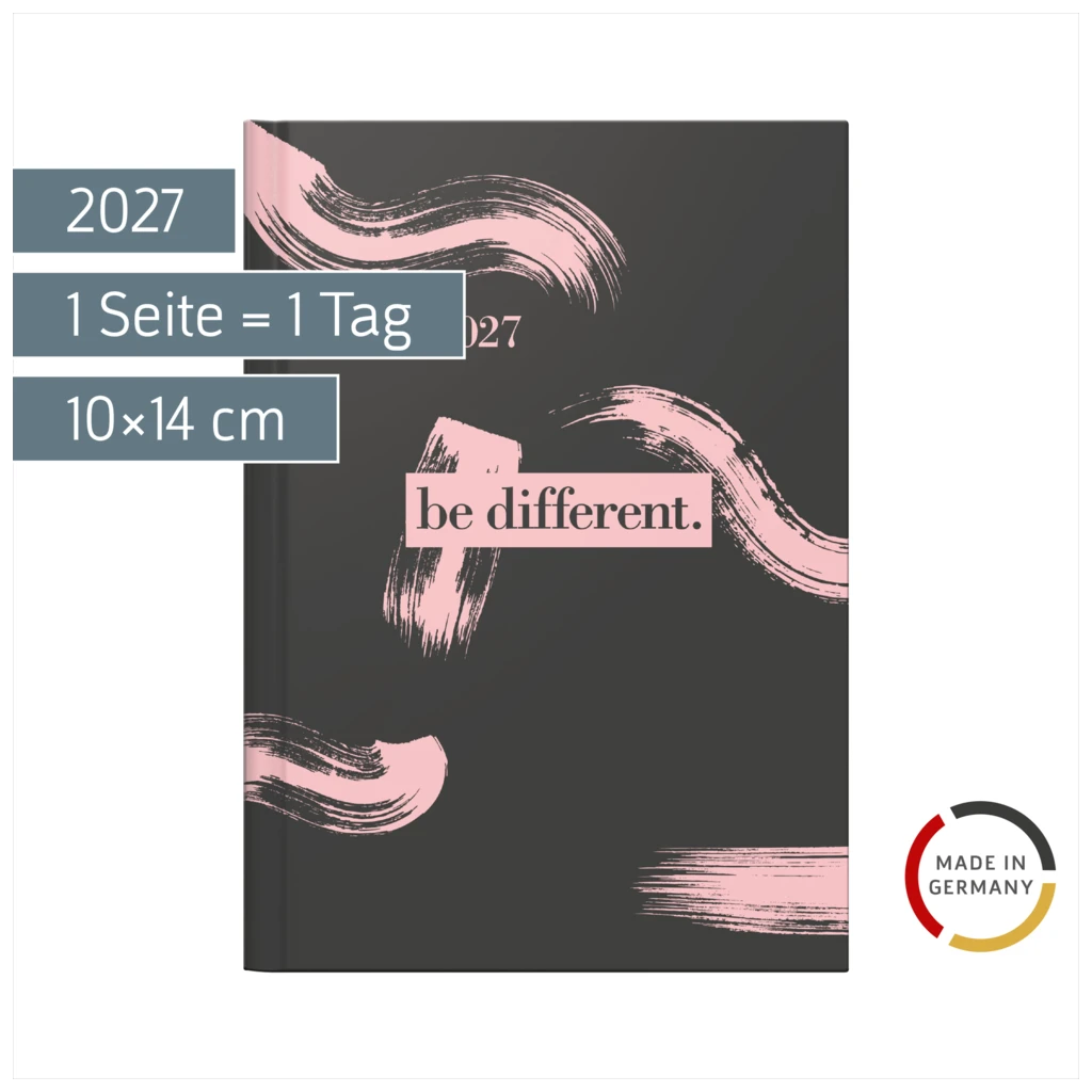 Taschenkalender Design Line Mod. Technik III 2027 „be different“ | A6, Papier