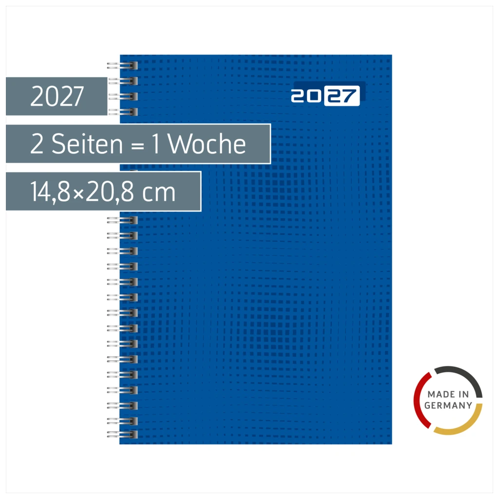 Buchkalender Colour Line Mod. futura 2 2027 | A5, Papier, blau