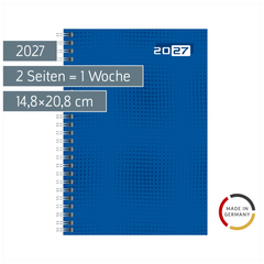 Buchkalender Colour Line Mod. futura 2 2027 | A5, Papier, blau