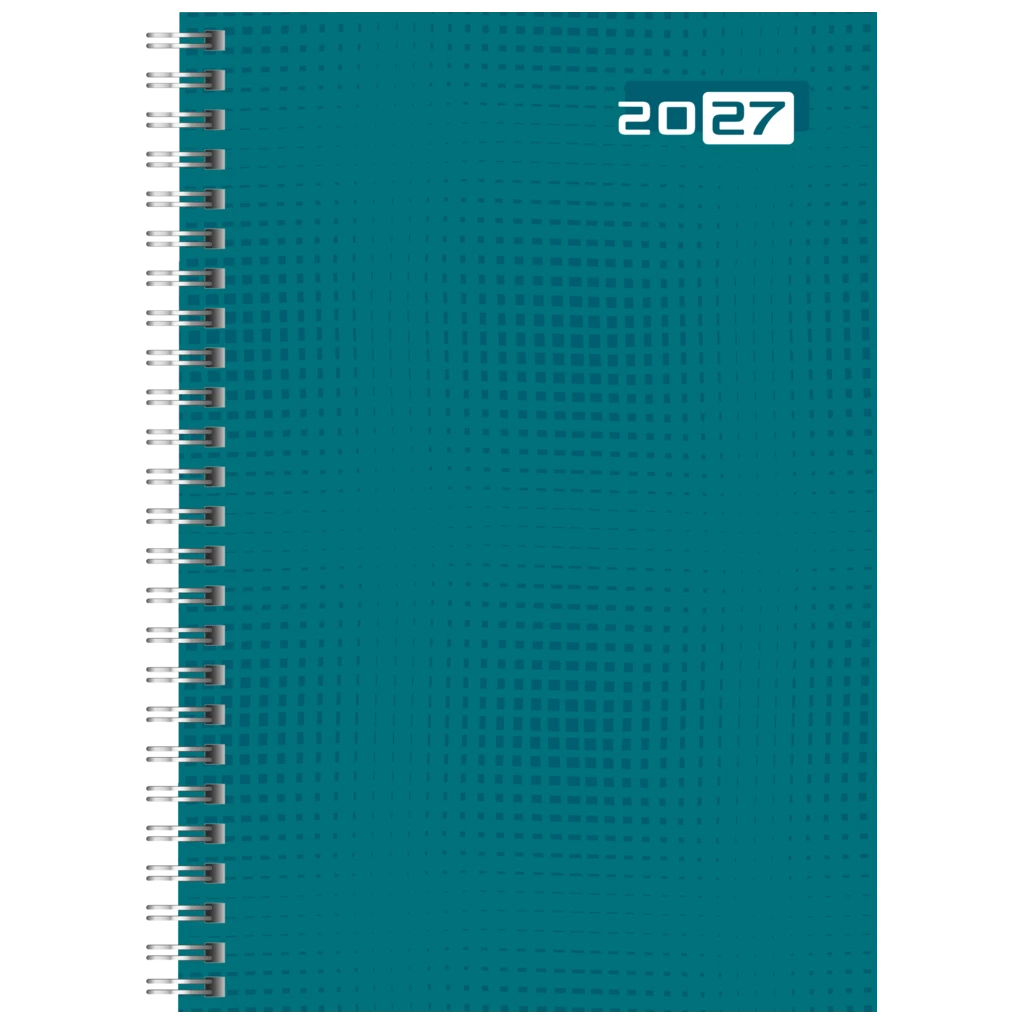 Buchkalender Colour Line Mod. futura 2 2027 | A5, Papier, petrol