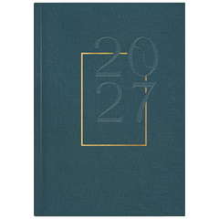 Buchkalender Design Line Mod. futura 2 2027 „Denim“ | A5, Textil