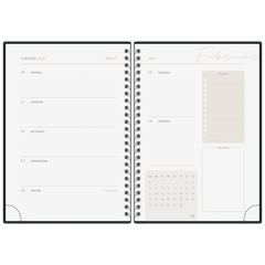 Buchkalender Premium Young Line 2027 „Marble“ | A5, Papier
