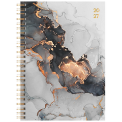 Buchkalender Premium Young Line 2027 „Marble“ | A5, Papier