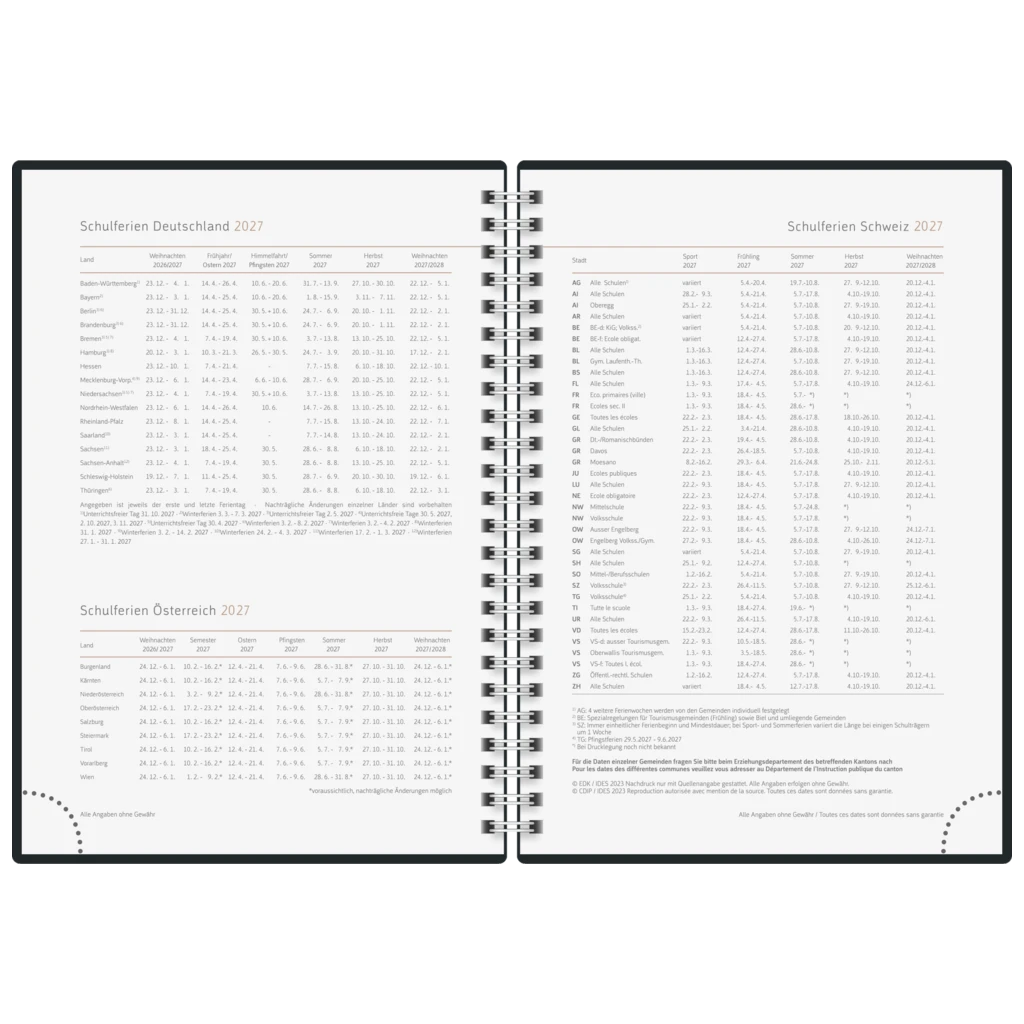 Buchkalender Premium Young Line 2027 „Yoga“ | A5, Papier