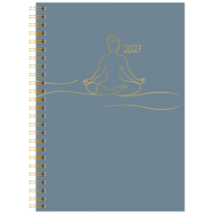Buchkalender Premium Young Line 2027 „Yoga“ | A5, Papier