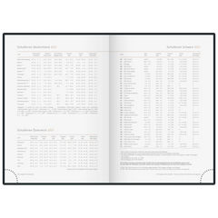 Buchkalender Premium Young Line 2027 „Feather“ | A5, Textil
