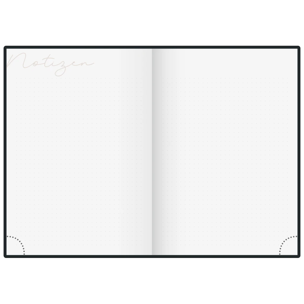 Buchkalender Premium Young Line 2027 „Feather“ | A5, Textil