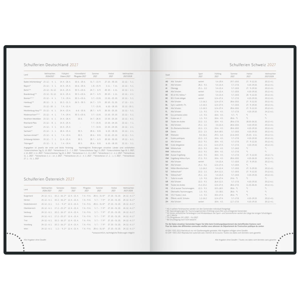 Buchkalender Premium Young Line 2027 „Starry Night“ | A5, Kunstleder
