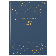 Buchkalender Premium Young Line 2027 „Starry Night“ | A5, Kunstleder
