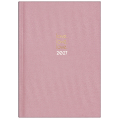 Buchkalender Premium Young Line 2027 „Love“ | A5, Textil