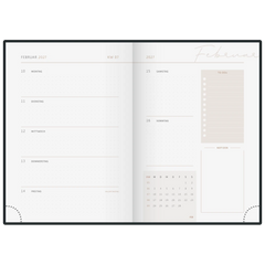 Buchkalender Premium Young Line 2027 „Greeny“ | A5, Papier