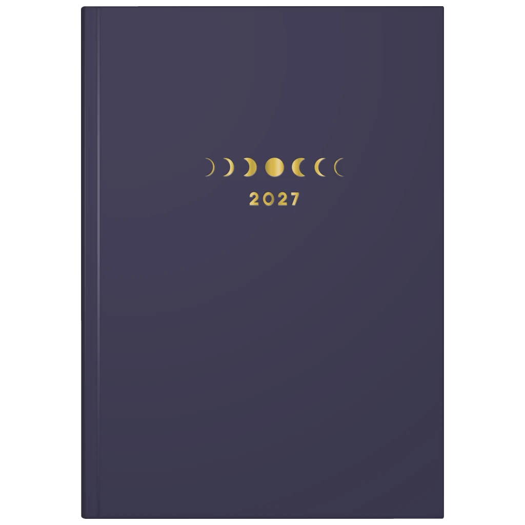 Buchkalender Premium Young Line 2027 „Moon“ | A5, Papier