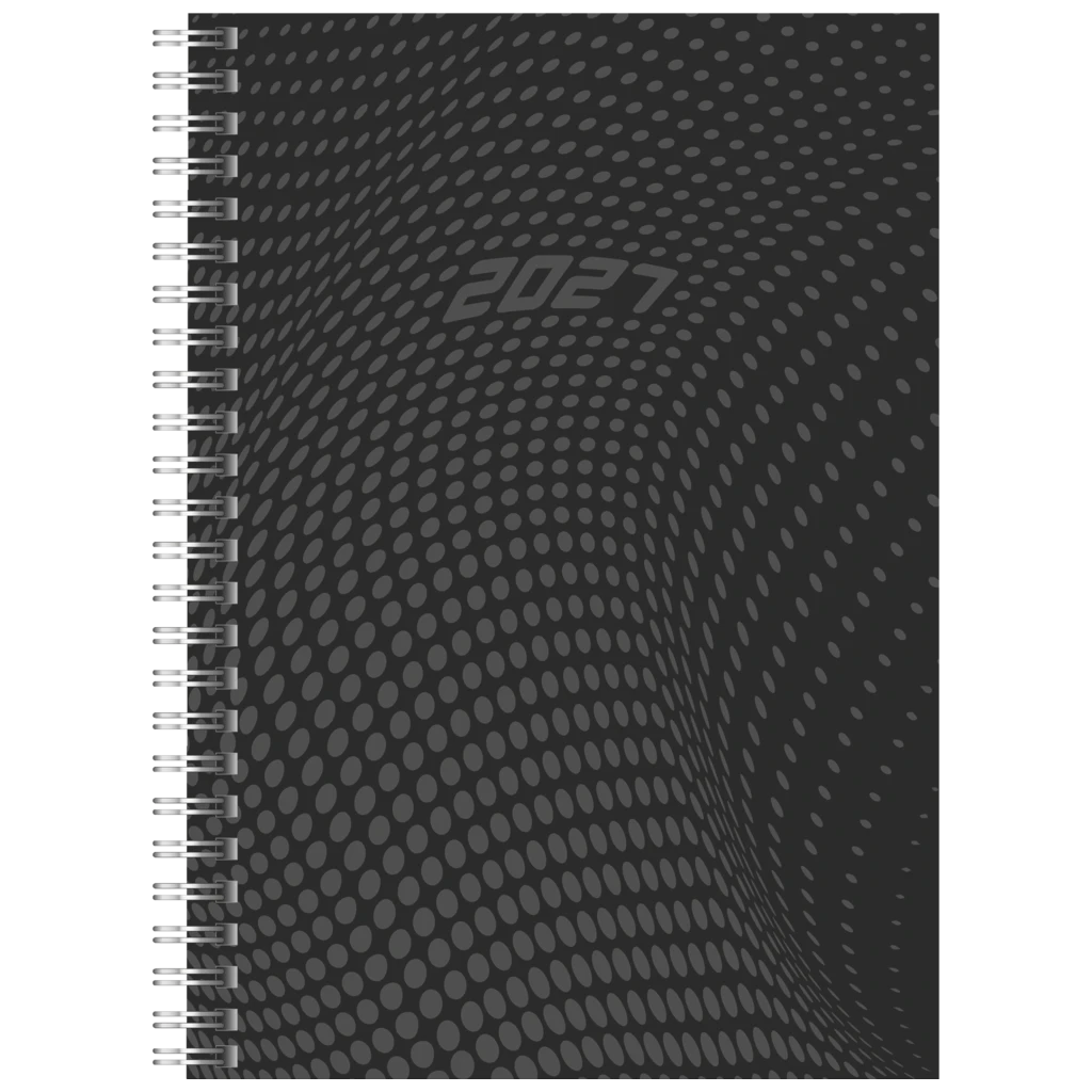 Buchkalender Mod. Timing 1 2027 | A5, Kunststoff, schwarz