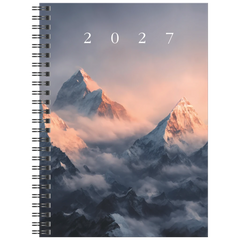 Buchkalender Design Line Mod. Timing 1 2027 „Mountain“ | A5, Papier