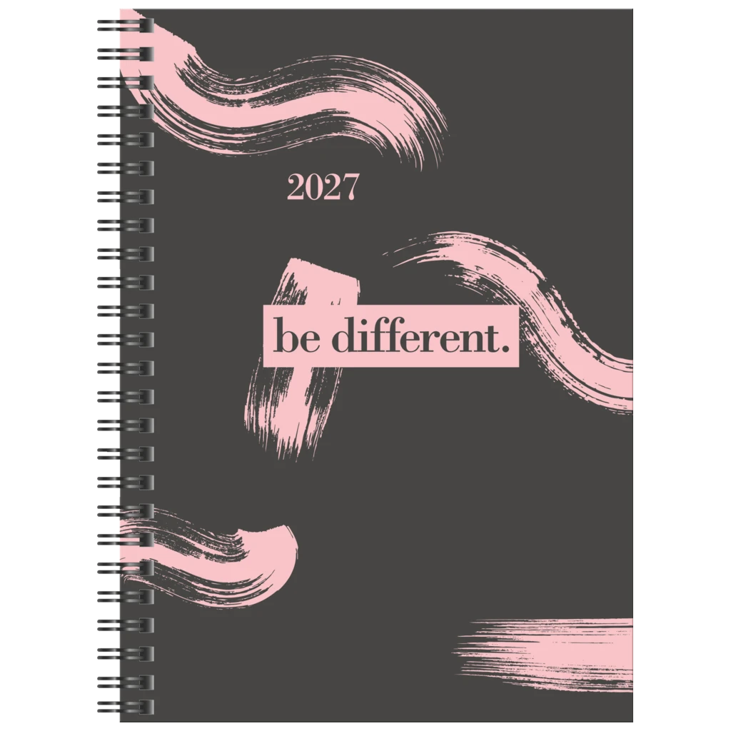 Buchkalender Design Line Mod. Timing 1 2027 „be different“ | A5, Papier