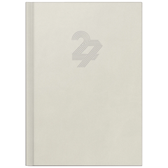 Buchkalender Mod. Chefplaner 2027 „Grey“ | A5, Kunstleder