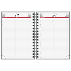 Buchkalender Mod. Timing 1 2027 | A5, Kunststoff, schwarz