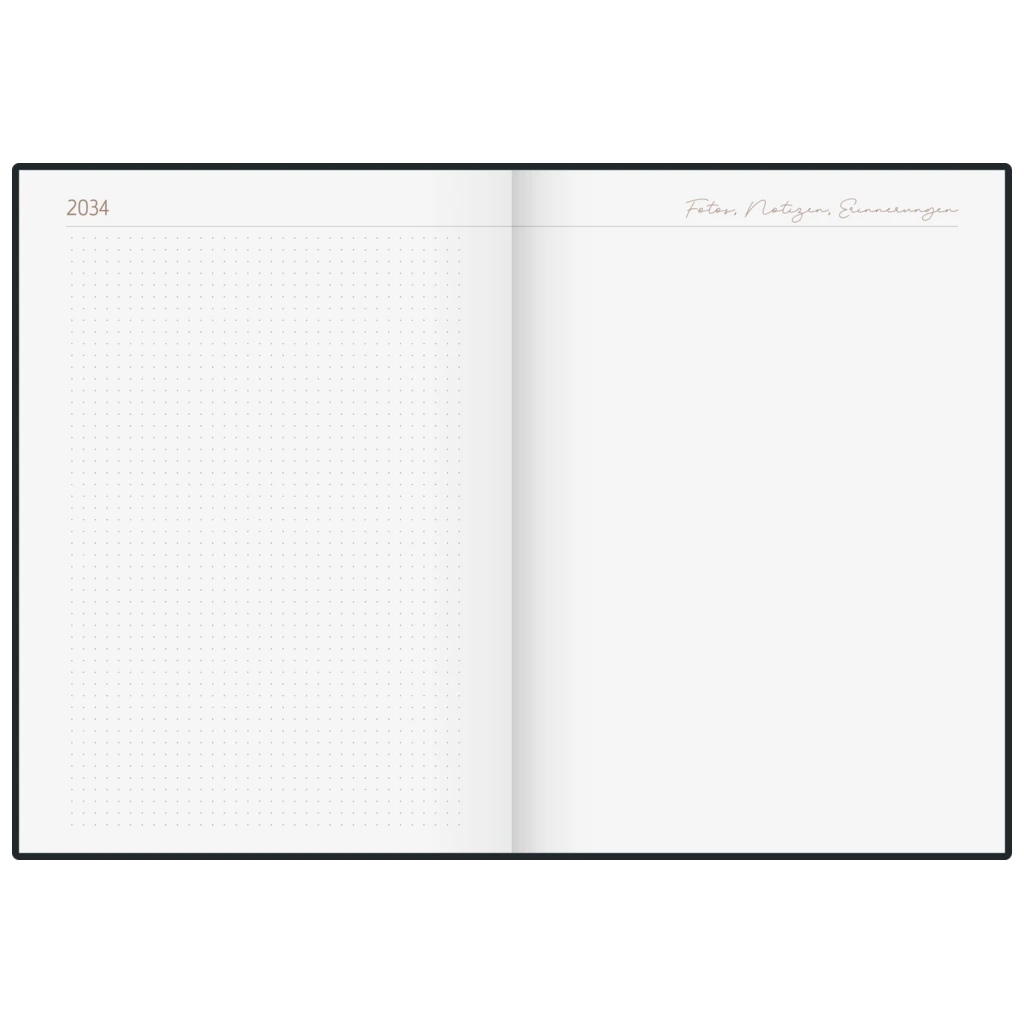 10-Jahres-Kalender Premium 2025-2034 „10 Years of Moments“ | A4, Kunstleder