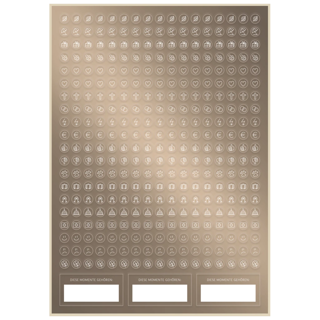 10-Jahres-Kalender Premium 2026-2035 „10 Years of Moments“ | A4, Kunstleder