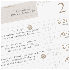 10-Jahres-Kalender Premium 2027-2036 „10 Years of Moments“ | A4, Kunstleder