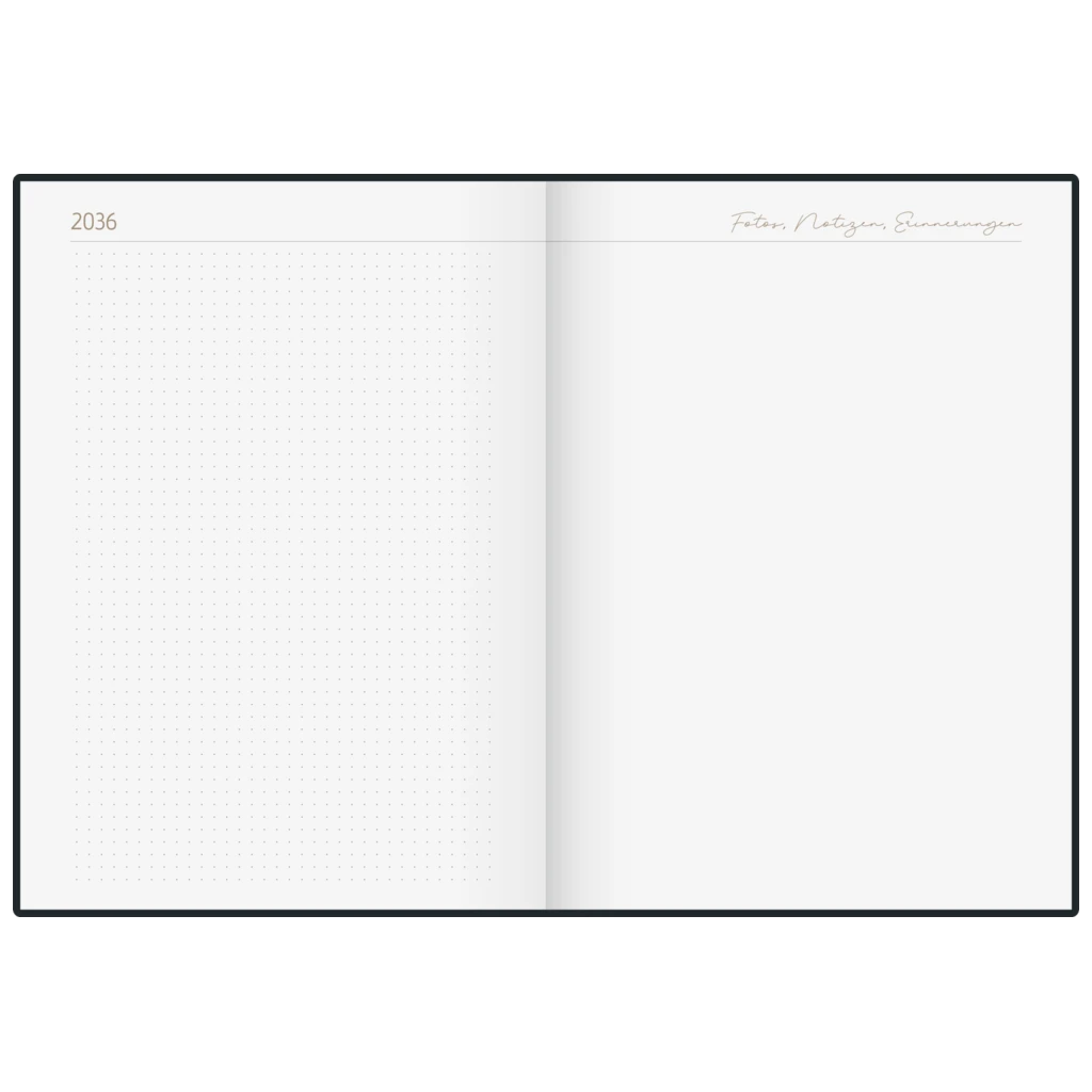 10-Jahres-Kalender Premium 2027-2036 „10 Years of Moments“ | A4, Kunstleder