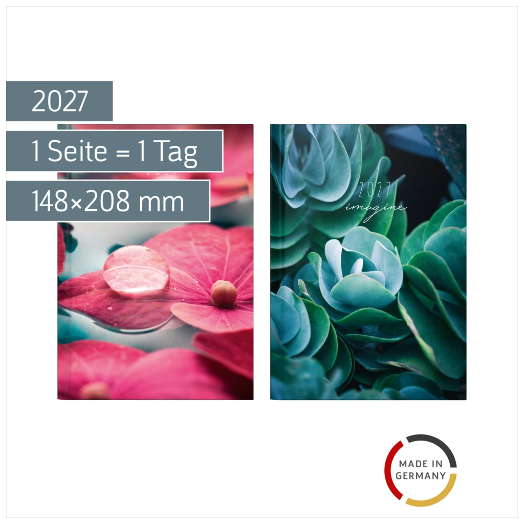 Buchkalender Mod. Mentor 2027 „Imagine“ | A5, Papier