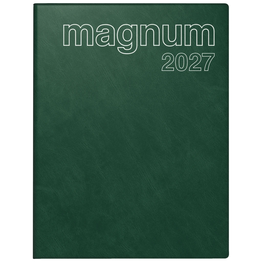 Buchkalender Mod. magnum 2027 | 18,3×24 cm, Kunststoff, dunkelgrün
