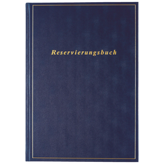 Reservierungsbuch Premium 2027 | A4, Kunststoff, dunkelblau