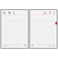 Buchkalender Mod. Conform 2027 | A4, Kunststoff, schwarz
