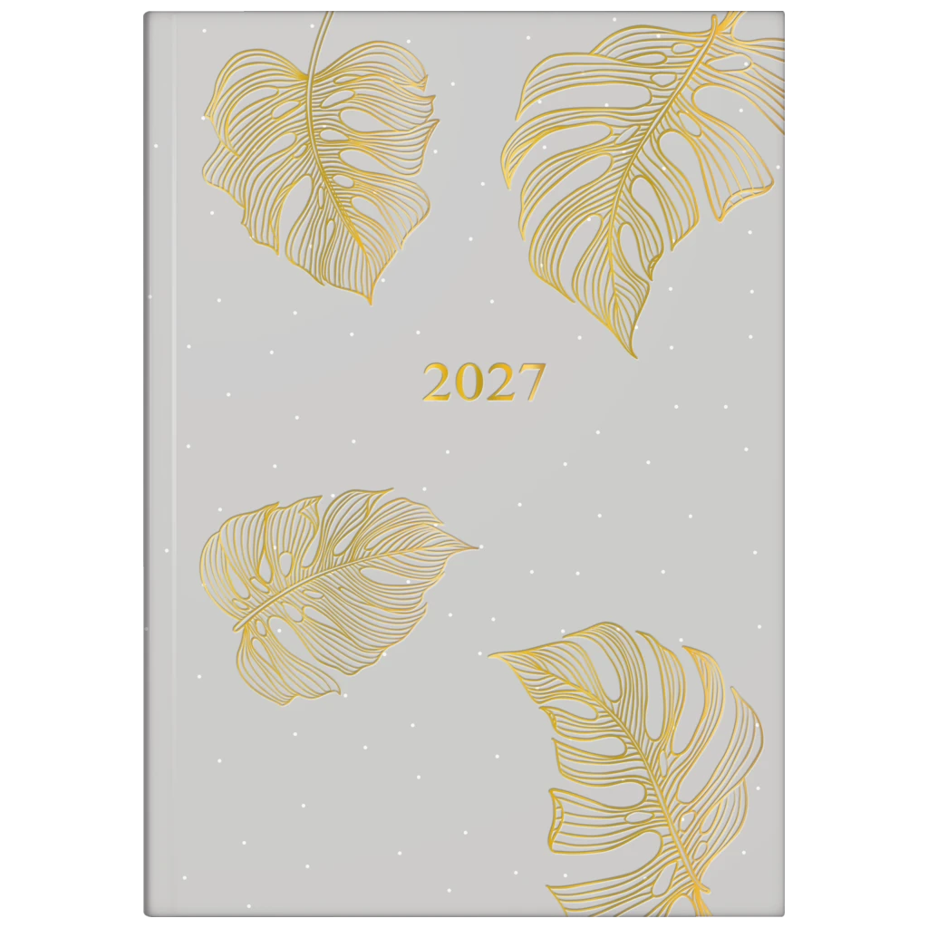 Buchkalender Premium Young Line 2027 „Monstera“ | A5, Papier