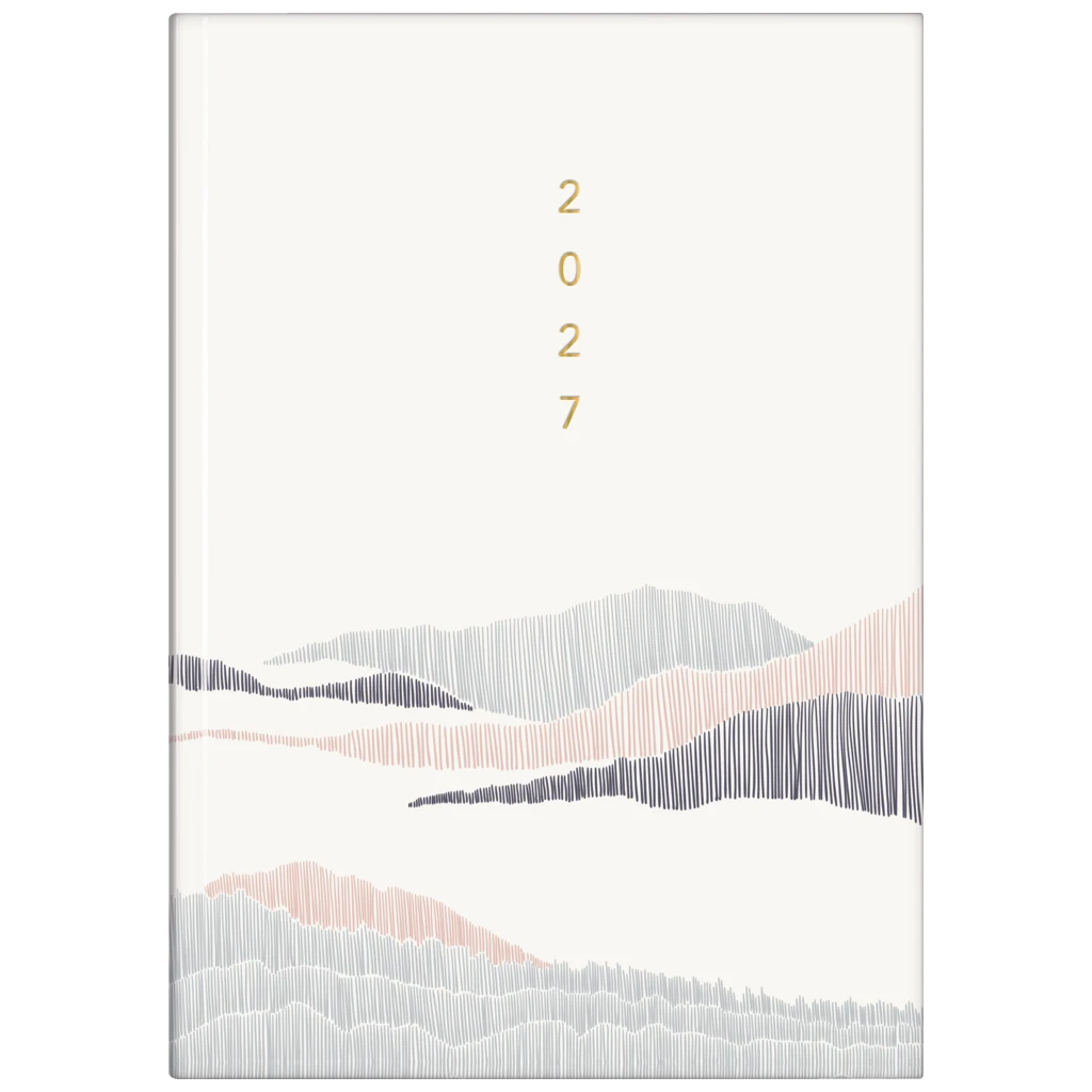 Buchkalender Premium Young Line 2027 „Simple“ | A5, Papier