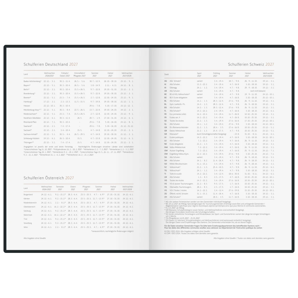 Buchkalender Premium Young Line 2027 „Confetti“ | A5, Papier