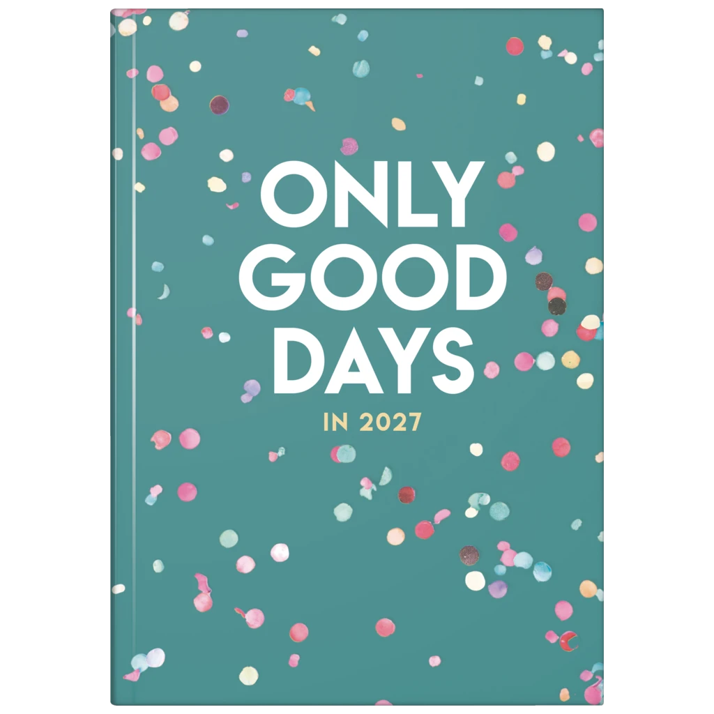 Buchkalender Premium Young Line 2027 „Confetti“ | A5, Papier