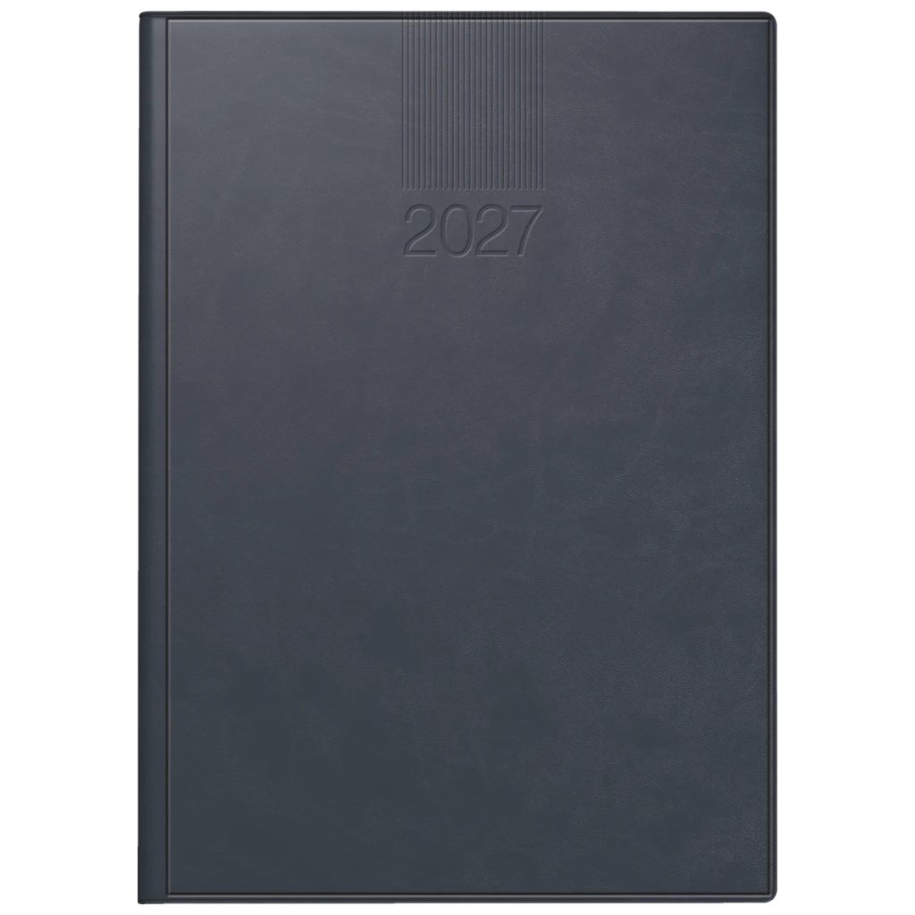 Buchkalender Mod. ROMA 1 2027 | A5, Kunstleder, blau